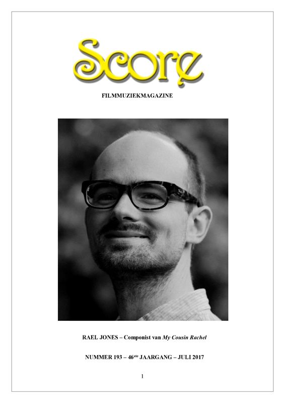 SCORE (NL) magazine side cover Issue 193  July 2017