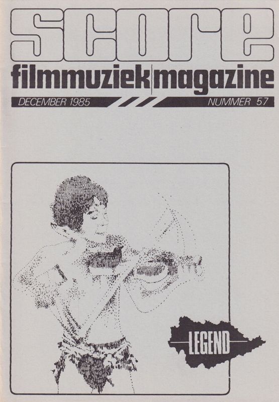 SCORE (NL) magazine side cover Issue 57  December 1985