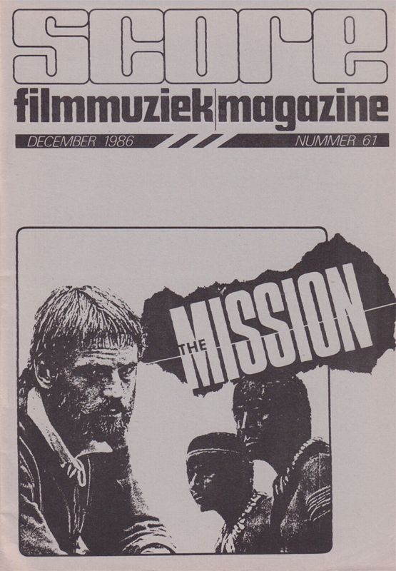 SCORE (NL) magazine side cover Issue 61  December 1986