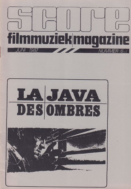 SCORE (NL) magazine side cover Issue 63  June 1987