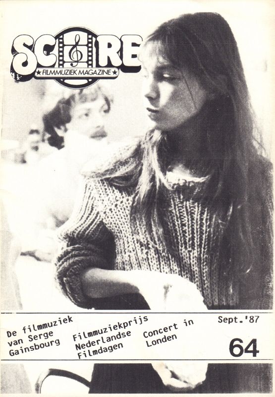 SCORE (NL) magazine side cover Issue 64  September 1987