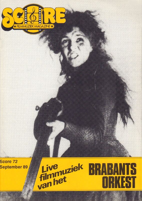 SCORE (NL) magazine side cover Issue 72  September 1989