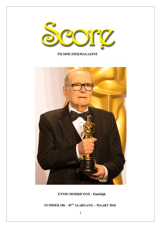SCORE (NL) magazine side cover Issue 186  March 2016