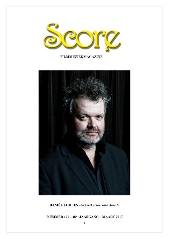 SCORE (NL) magazine side cover Issue 191  March 2017