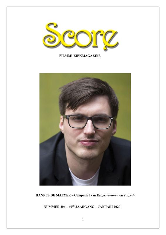 SCORE (NL) magazine side cover Issue 204  January 2020