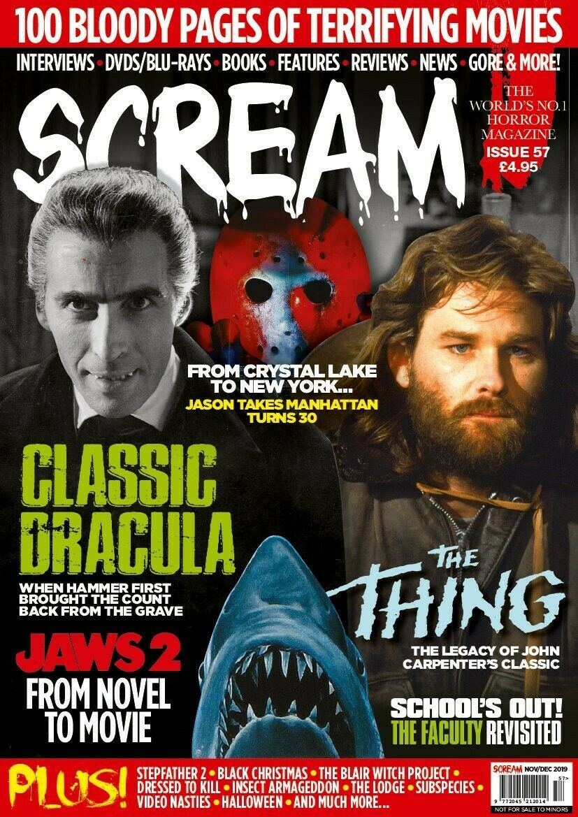 SCREAM magazine side cover Issue 57  October 2019