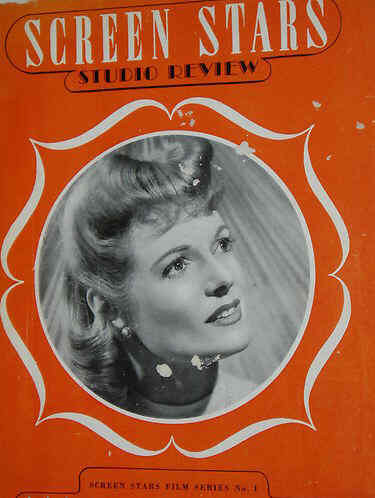 SCREEN STARS STUDIO REVIEW magazine side cover Issue 1  1948