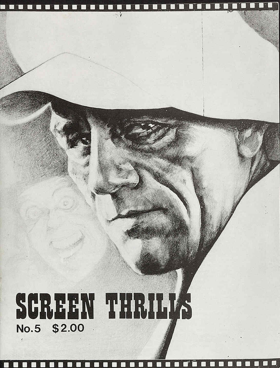 SCREEN THRILLS magazine side cover Issue 5  1978