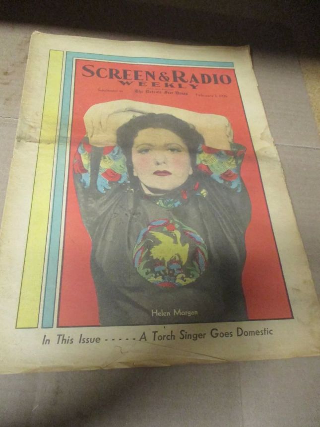 SCREEN AND RADIO WEEKLY magazine side cover 3 February 1935