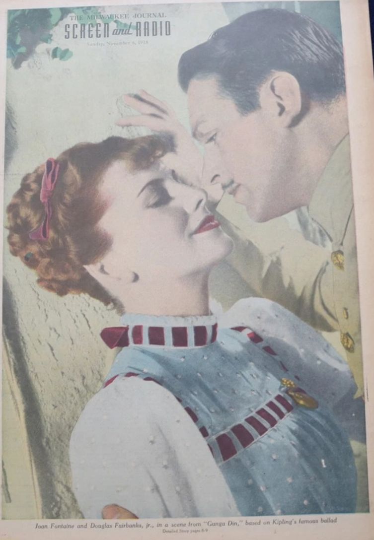 SCREEN AND RADIO WEEKLY magazine side cover 6 November 1938