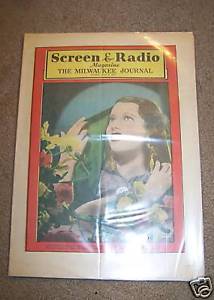 SCREEN AND RADIO WEEKLY magazine side cover 6 June 1937