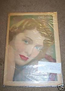 SCREEN AND RADIO WEEKLY magazine side cover 14 August 1938