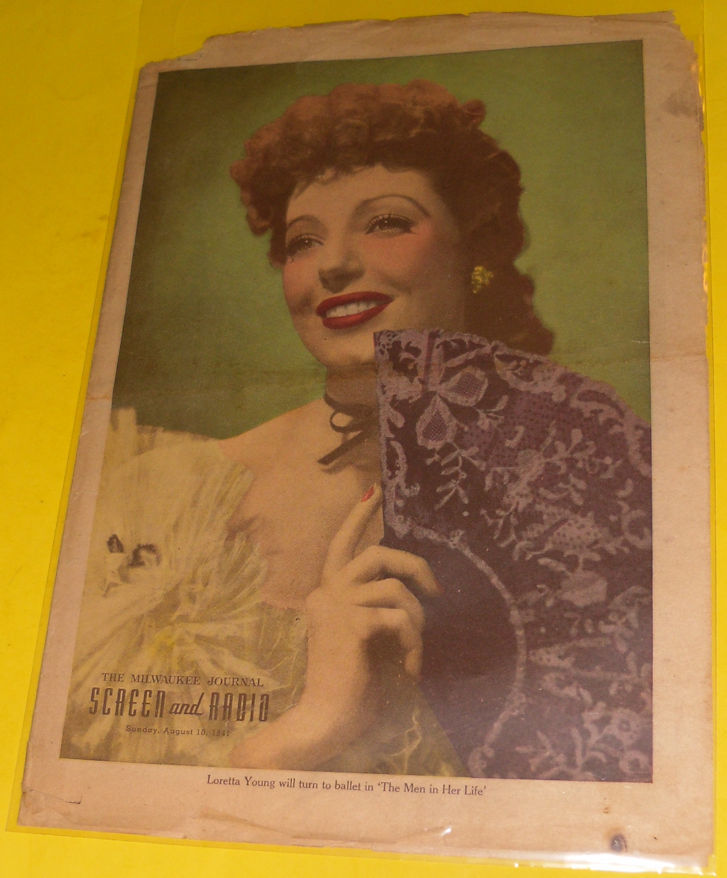SCREEN AND RADIO WEEKLY magazine side cover 10 August 1941