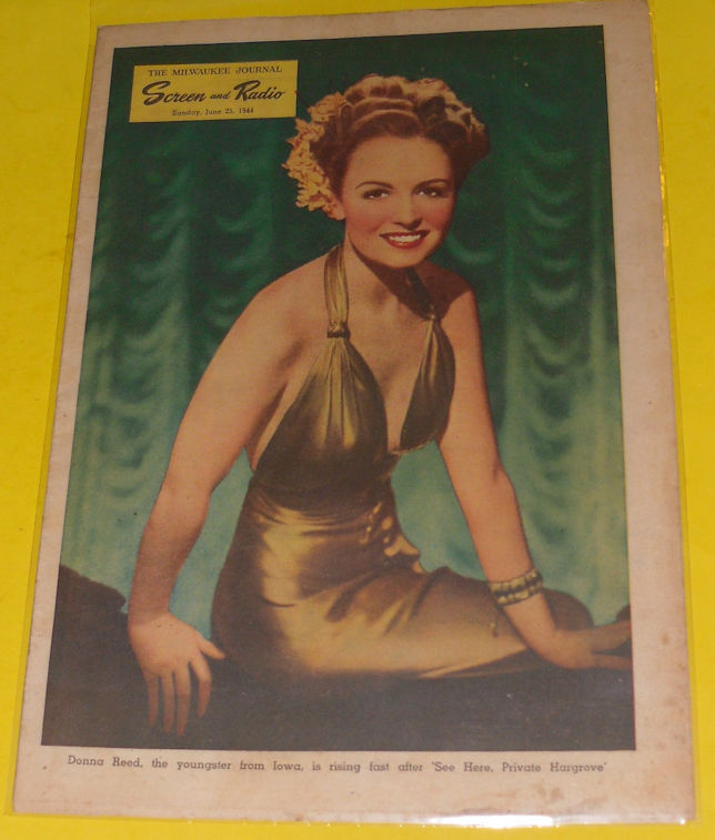 SCREEN AND RADIO WEEKLY magazine side cover 25 June 1944