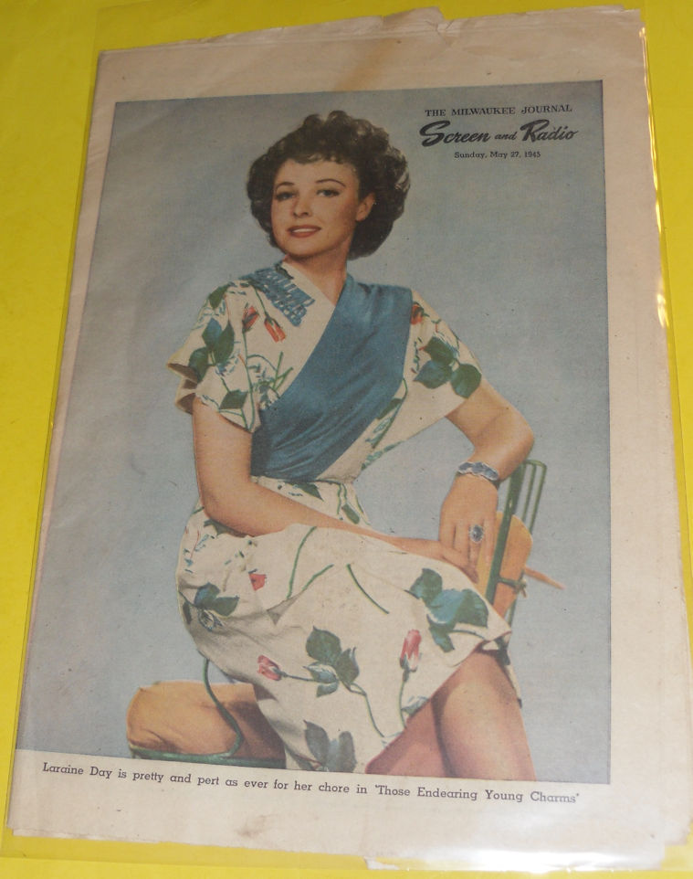 SCREEN AND RADIO WEEKLY magazine side cover 27 May 1945