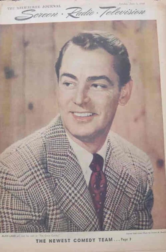 SCREEN AND RADIO WEEKLY magazine side cover 5 June 1949