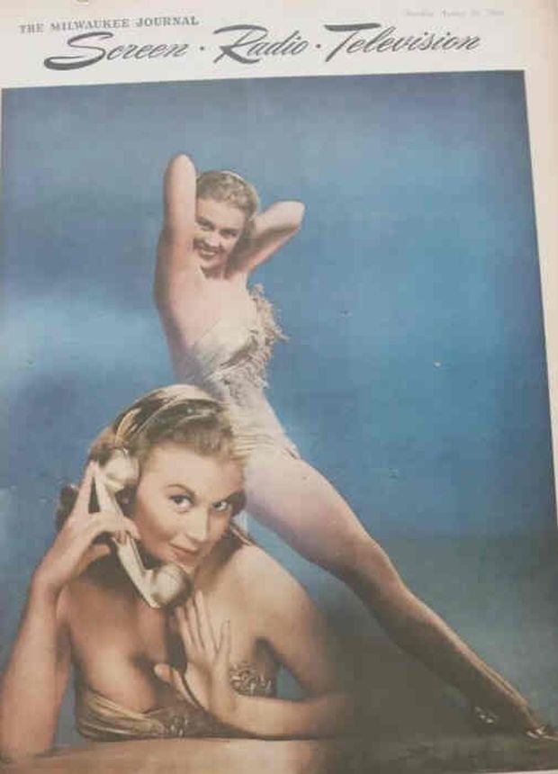 SCREEN AND RADIO WEEKLY magazine side cover 20 August 1950