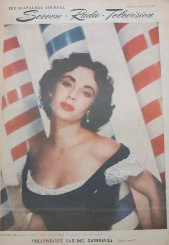 SCREEN AND RADIO WEEKLY magazine side cover 7 January 1951
