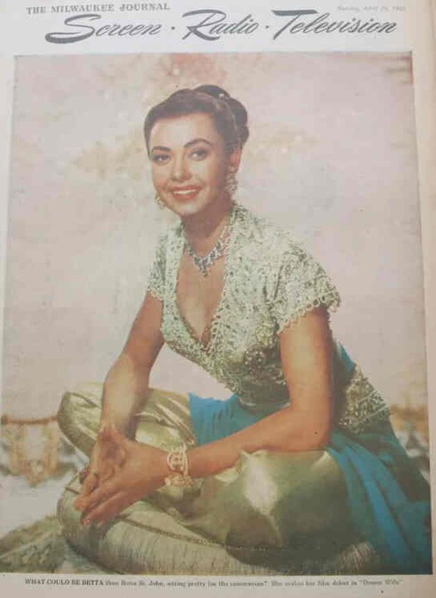 SCREEN AND RADIO WEEKLY magazine side cover 26 April 1953