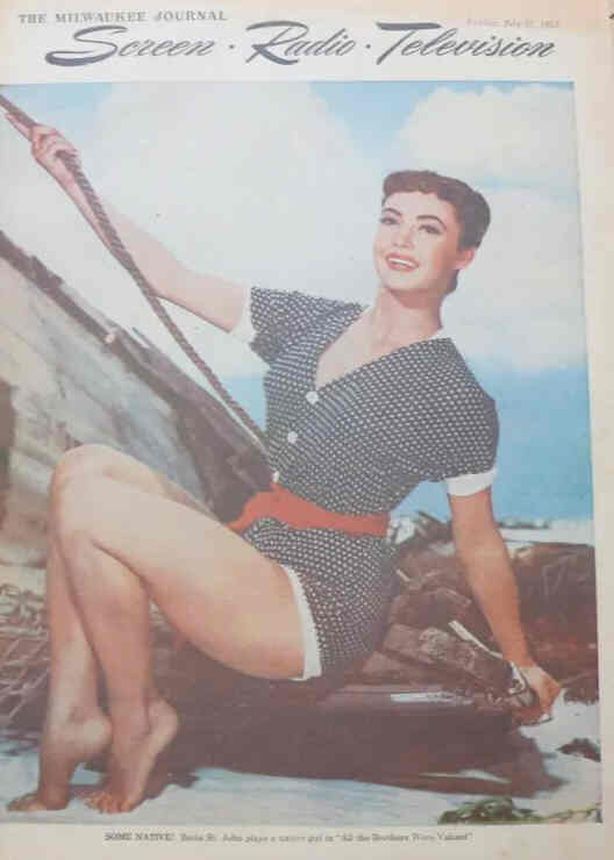 SCREEN AND RADIO WEEKLY magazine side cover 12 July 1953