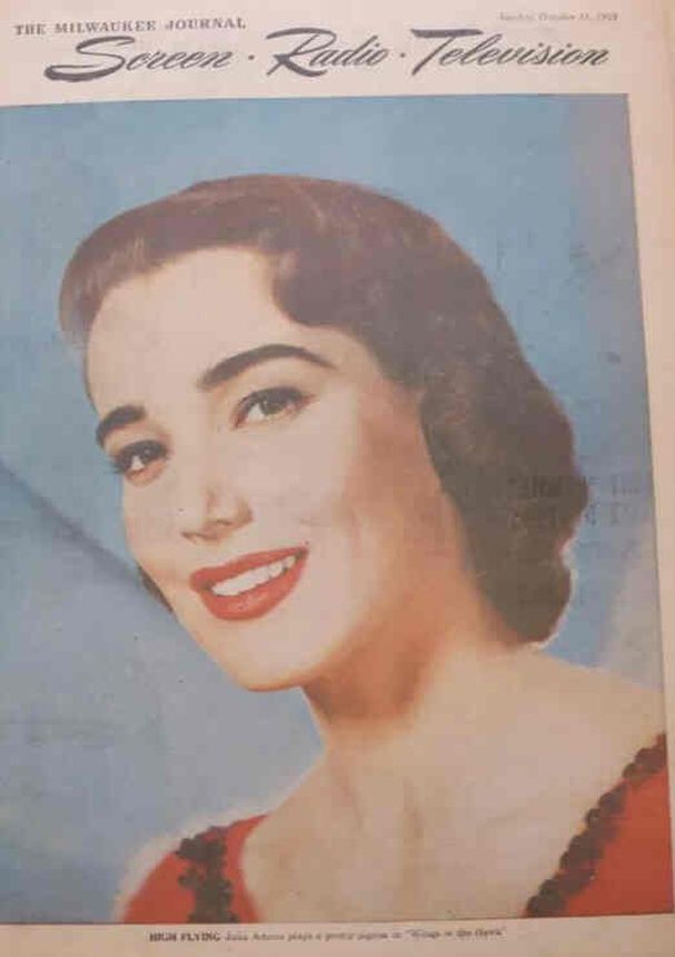 SCREEN AND RADIO WEEKLY magazine side cover 11 October 1953