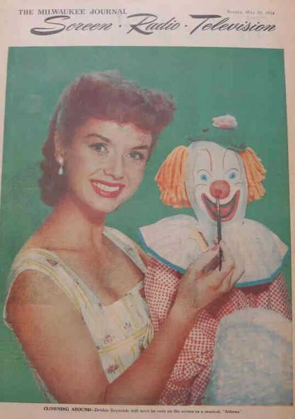SCREEN AND RADIO WEEKLY magazine side cover 30 May 1954