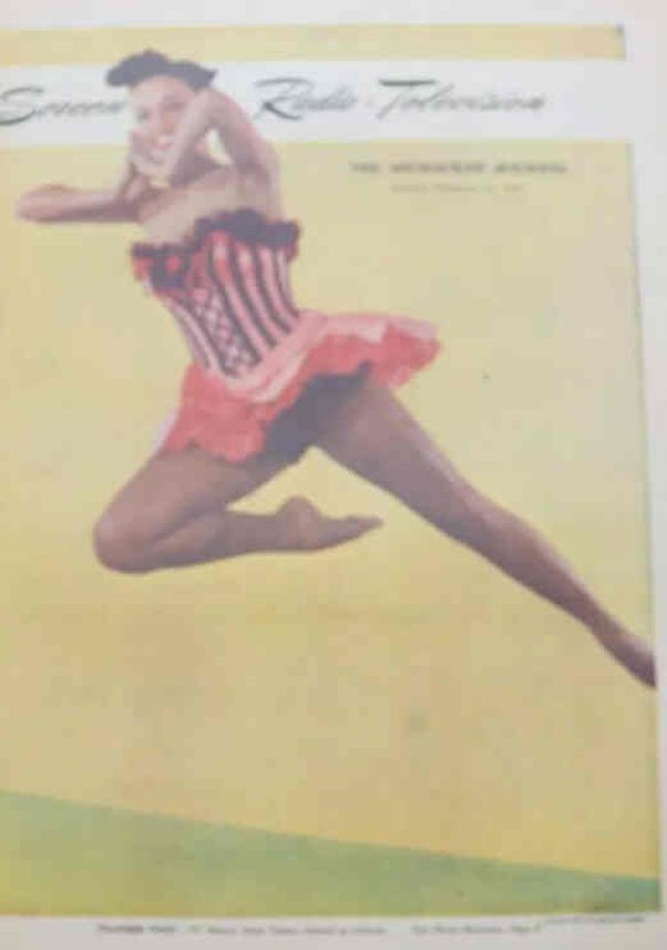 SCREEN AND RADIO WEEKLY magazine side cover 13 February 1955