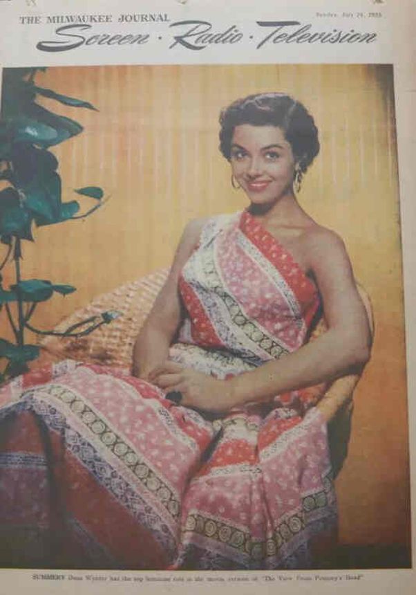 SCREEN AND RADIO WEEKLY magazine side cover 24 July 1955
