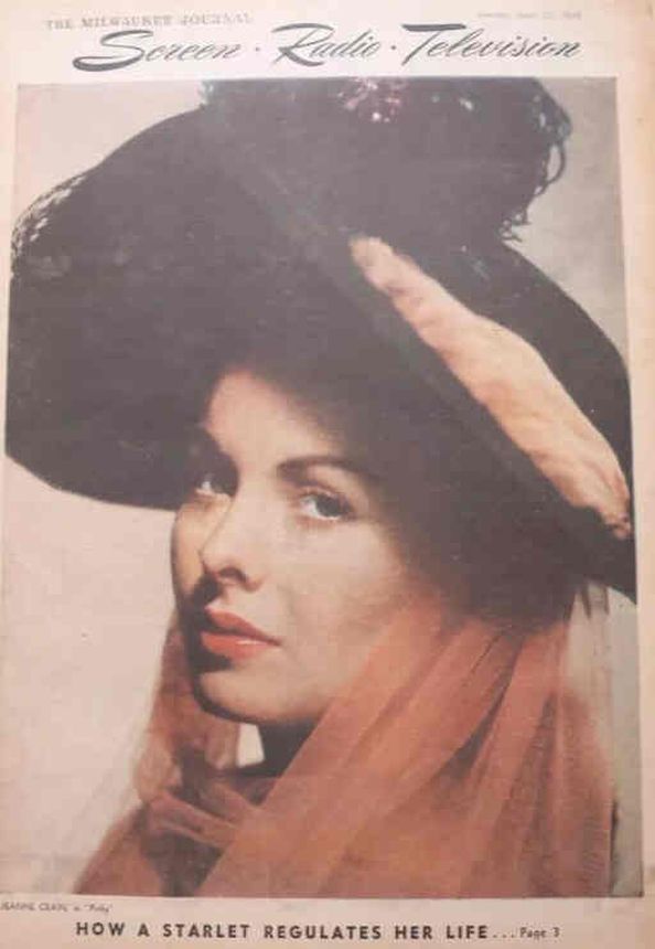 SCREEN AND RADIO WEEKLY magazine side cover 12 June 1949