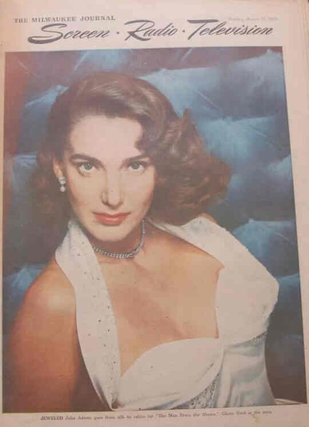 SCREEN AND RADIO WEEKLY magazine side cover 23 August 1953