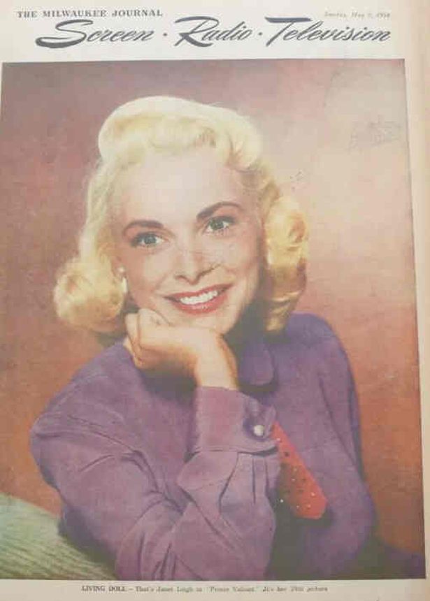 SCREEN AND RADIO WEEKLY magazine side cover 9 May 1954