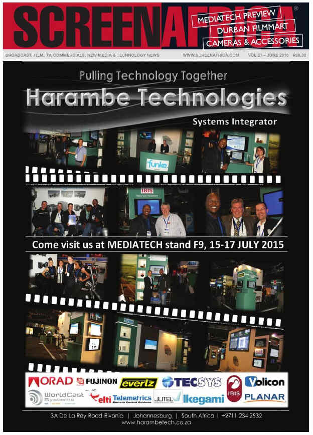 SCREEN AFRICA magazine side cover June 2015
