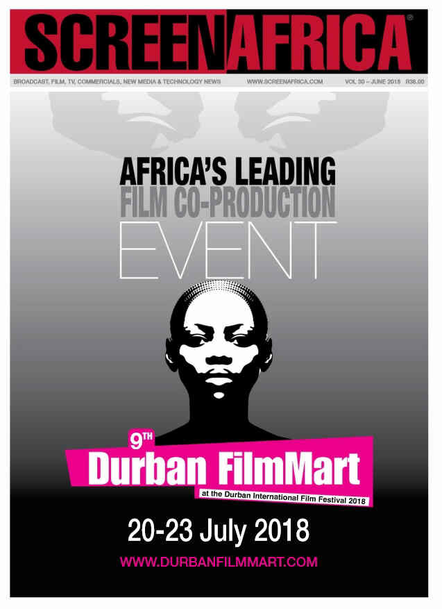 SCREEN AFRICA magazine side cover  June 2018