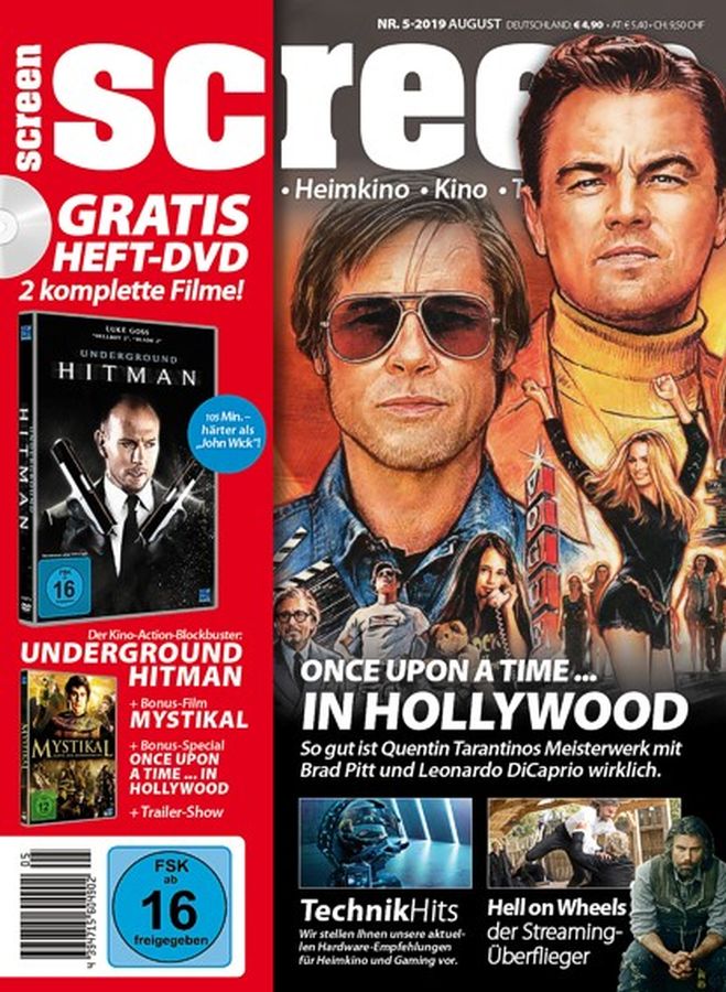 SCREEN BLURAY DVD magazine side cover  August 2019