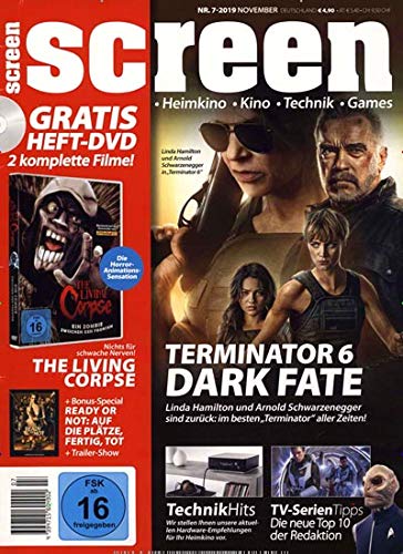 SCREEN BLURAY DVD magazine side cover  November 2019