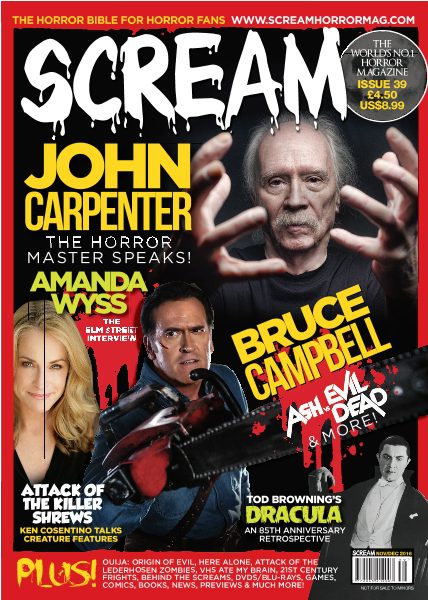 SCREAM magazine side cover Issue 39 November/December 2016