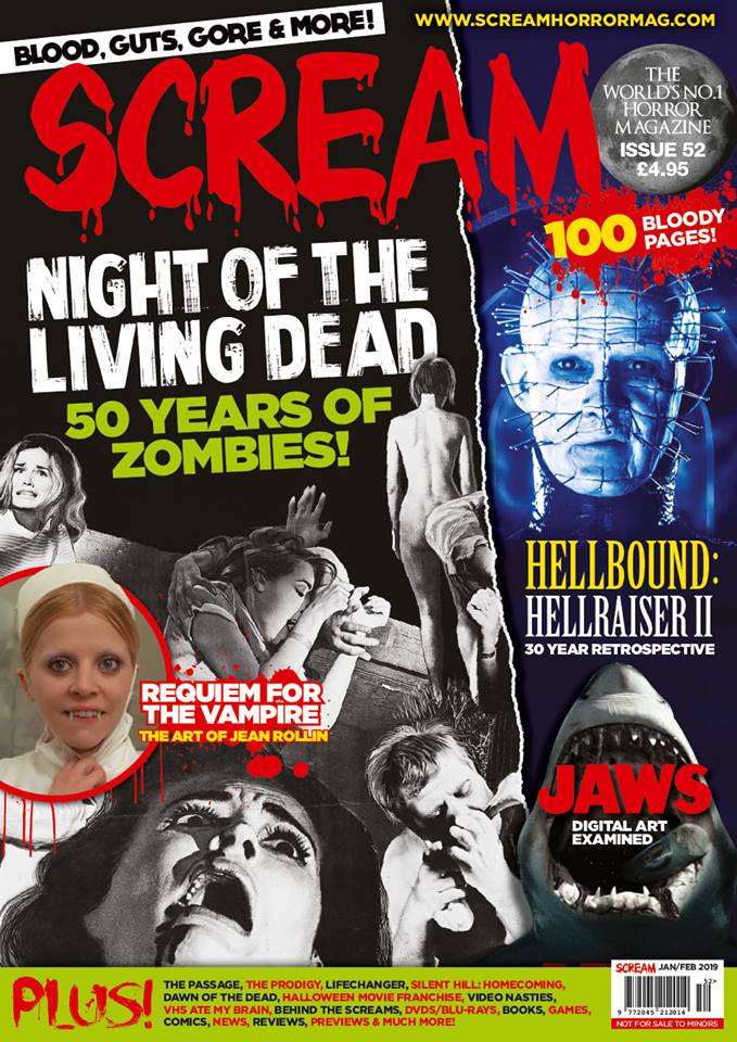 SCREAM magazine side cover Issue 52  January/February 2019