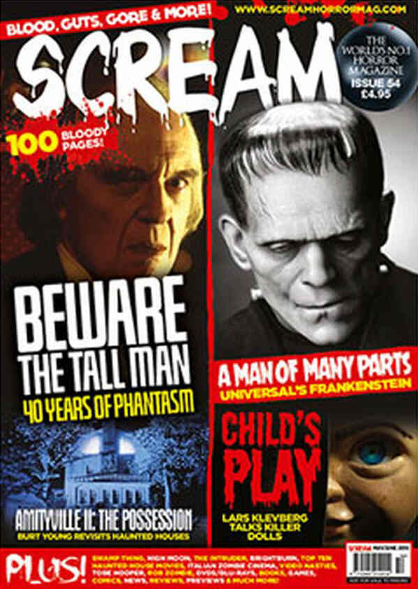 SCREAM magazine side cover Issue 54  May/June 2019