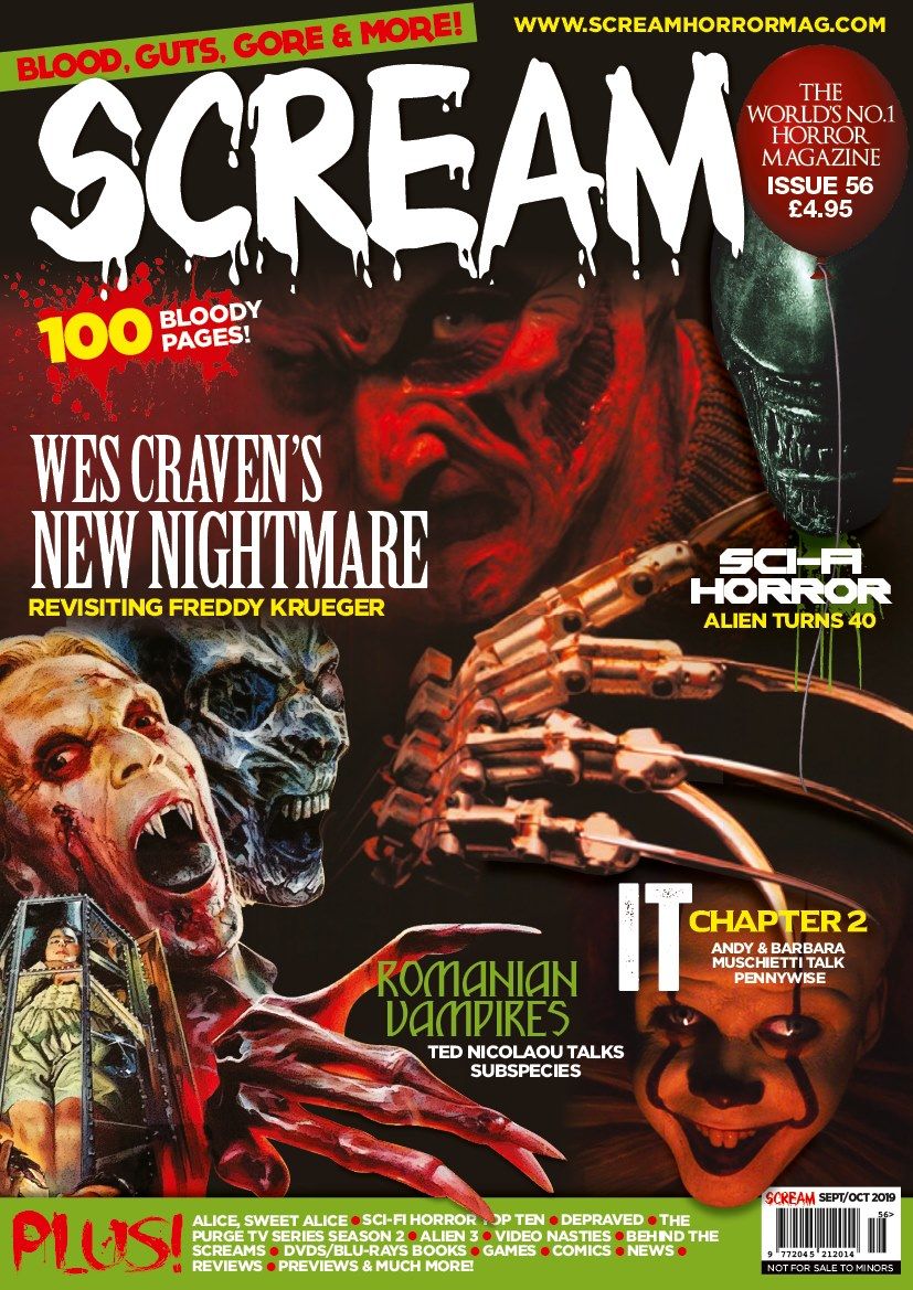 SCREAM magazine side cover Issue 56  September 2019