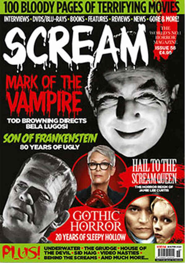 SCREAM magazine side cover Issue 58  December 2019