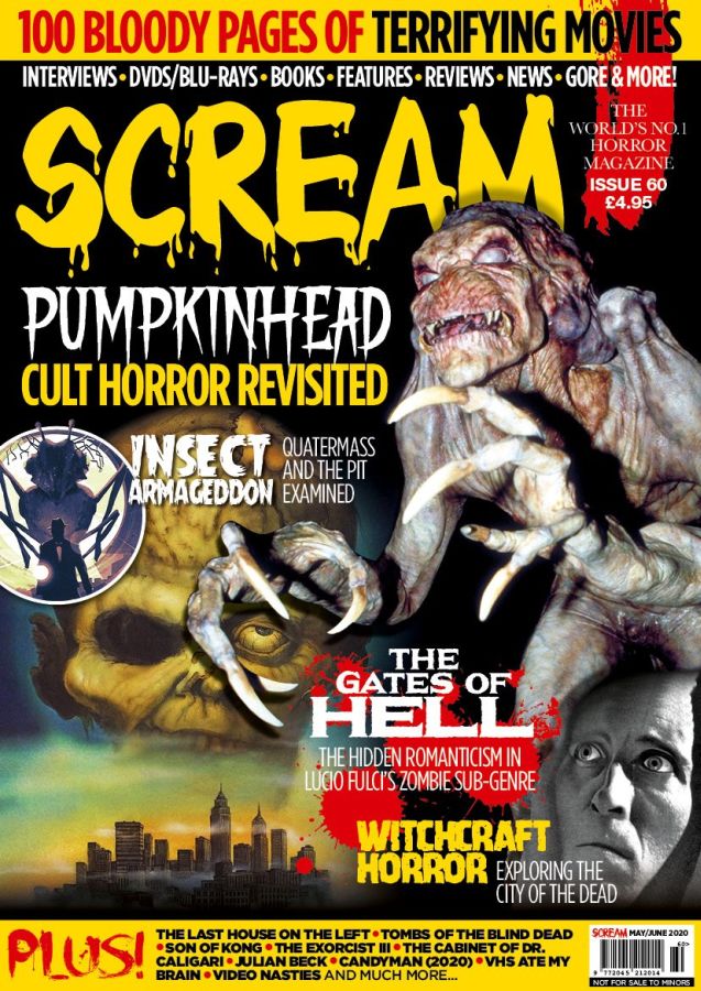 SCREAM magazine side cover Issue 60  May/June 2020