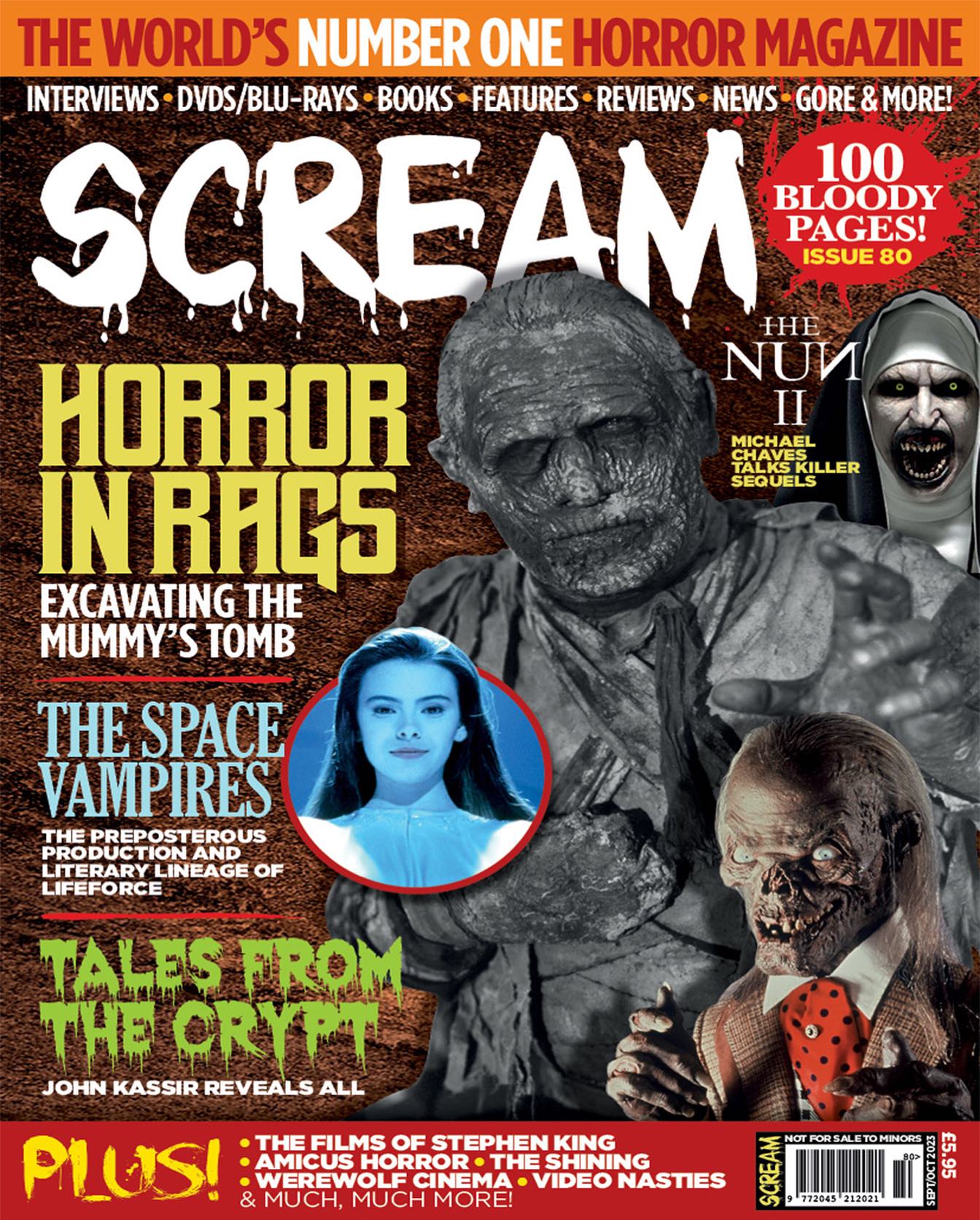 SCREAM magazine side cover Issue 80   2023