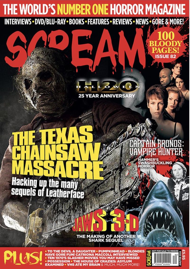 SCREAM magazine side cover Issue 82   2023