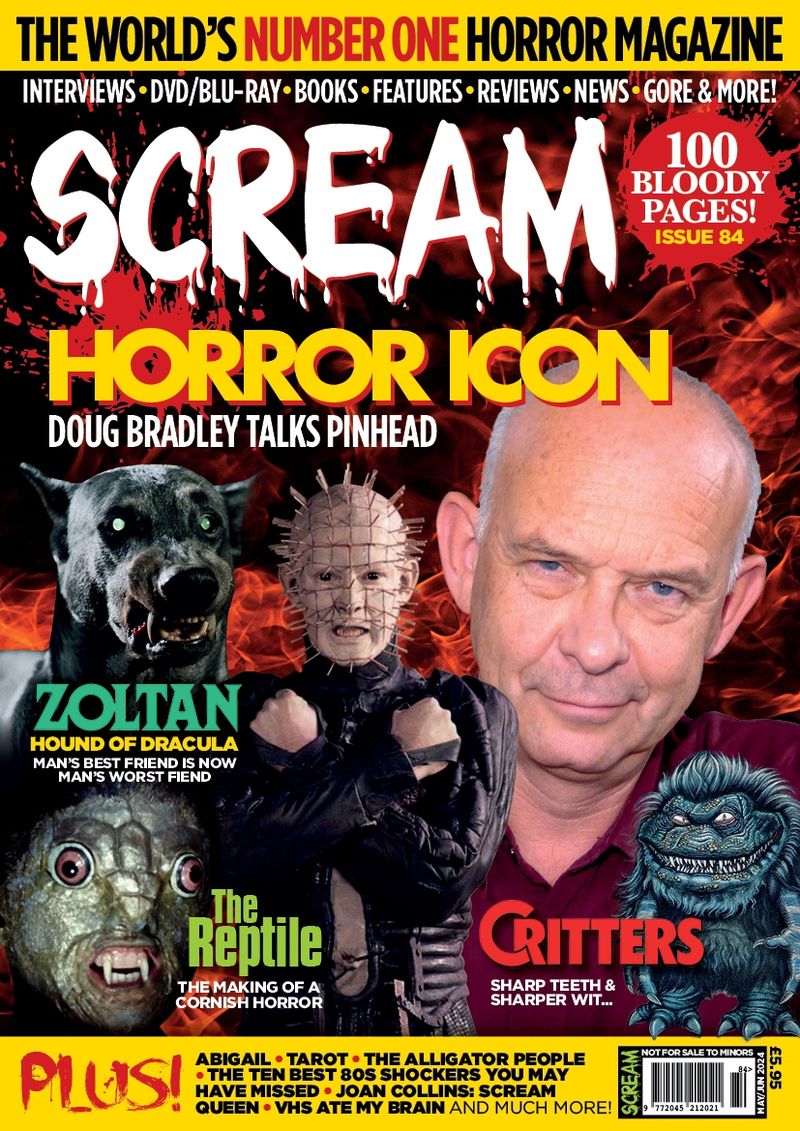 SCREAM magazine side cover Issue 84  April 2024