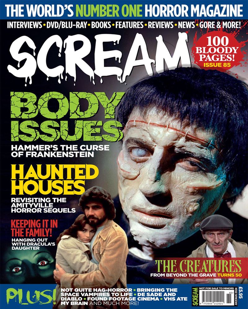 SCREAM magazine side cover Issue 85  June 2024