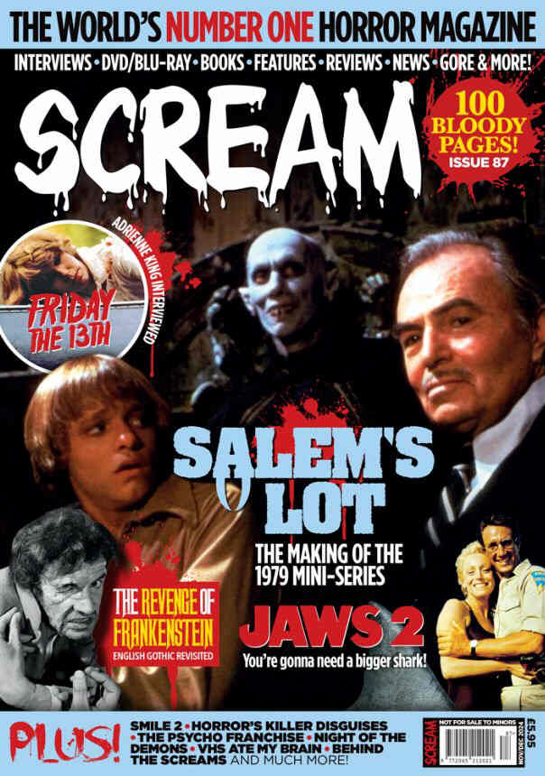 SCREAM magazine side cover Issue 87  November/December 2024