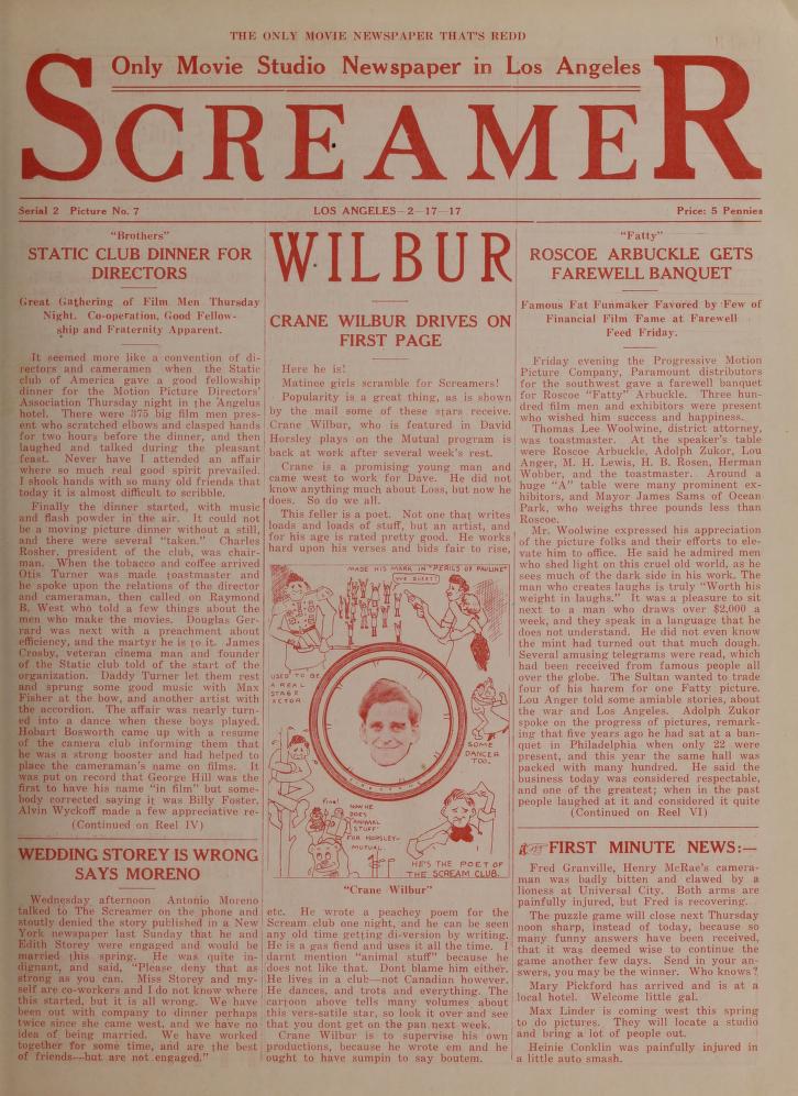 SCREAMER magazine side cover Issue 18 17 February 1917