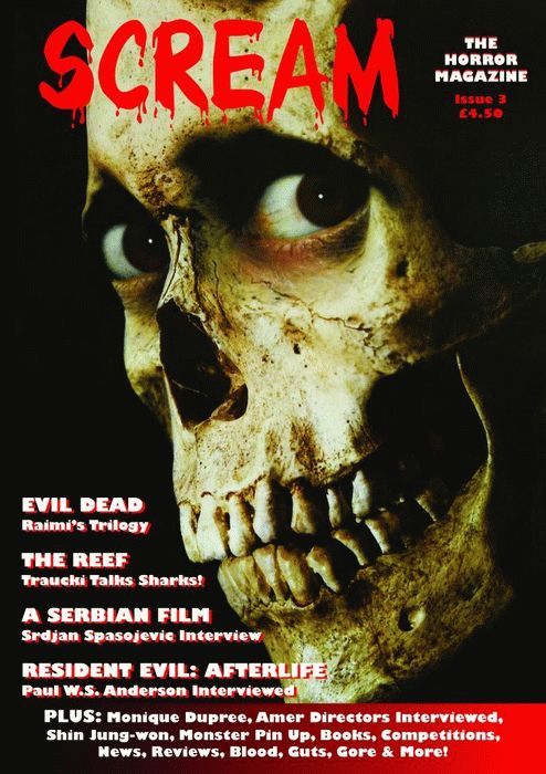 SCREAM magazine side cover Issue 3 February/March 2011