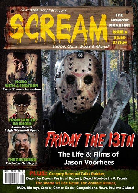 SCREAM magazine side cover Issue 6 August/September 2011