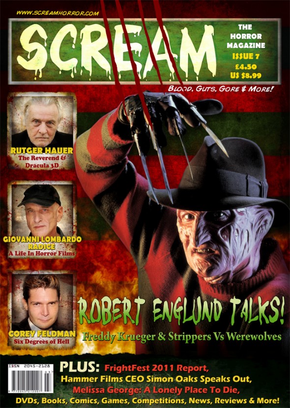 SCREAM magazine side cover Issue 7 October/November 2011